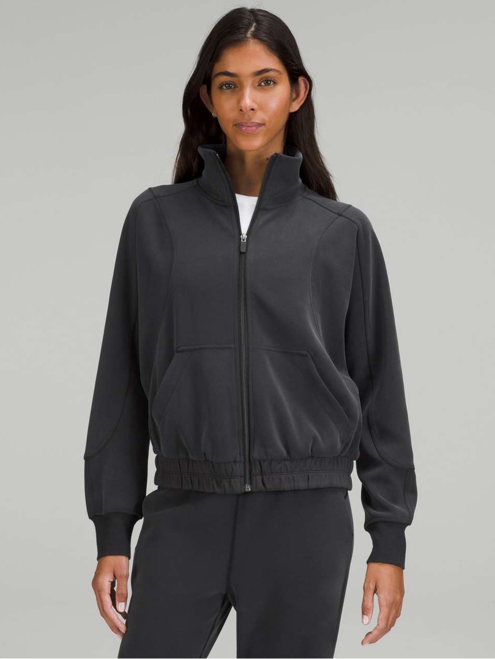 Lululemon Brushed Softstreme Funnel Neck Full Zip Jacket